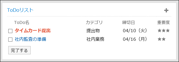 「ToDoリスト」ポートレット