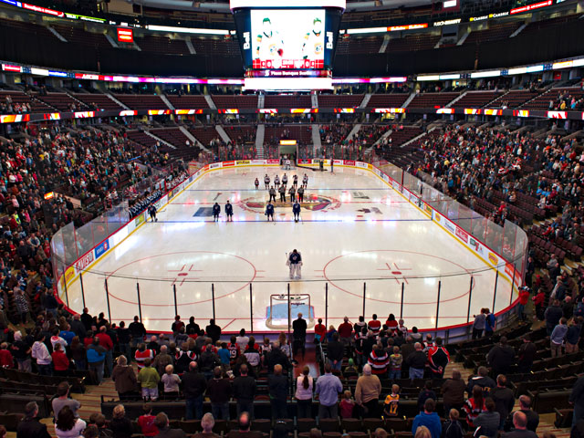 Hockey pregame in Ottawa, Canada