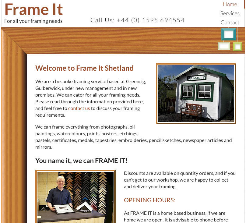 Frame It Shetland - Visit the Website