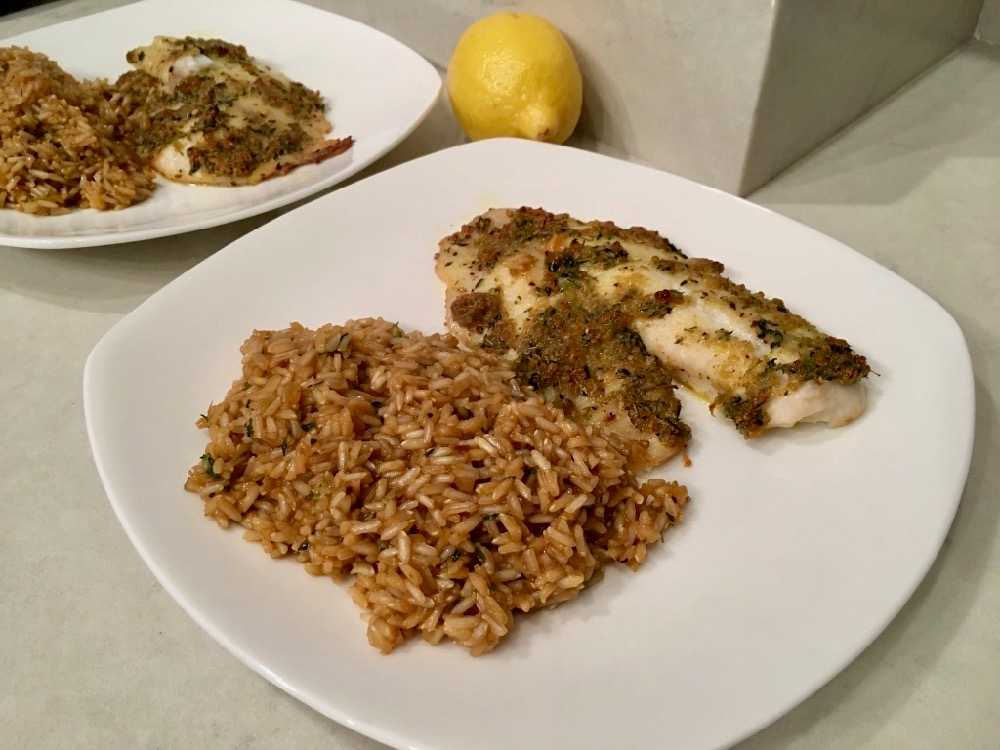 Lemon Tilapia and Rice Coston