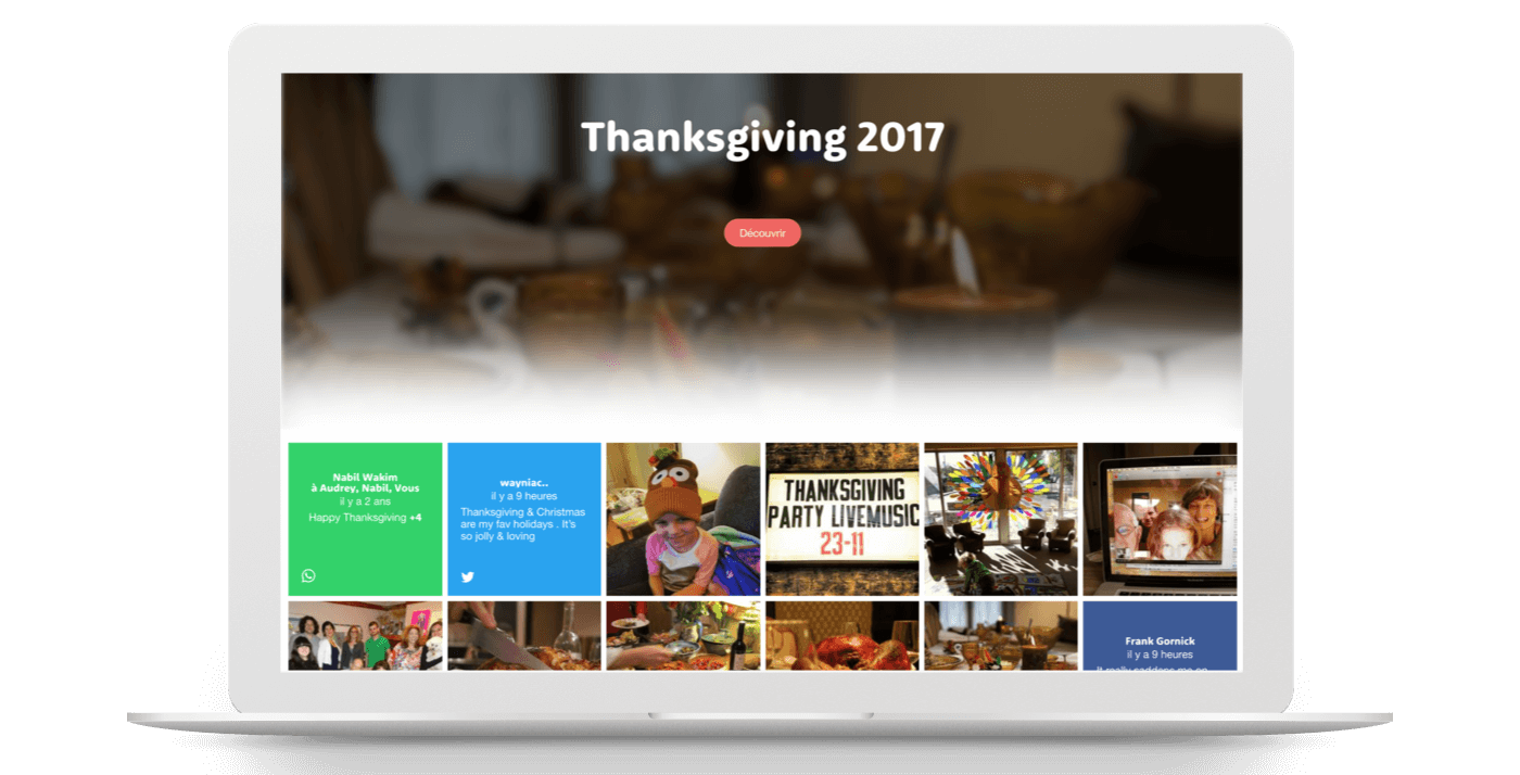 Collect and share your favorite Thanksgiving memories with Kumbu
