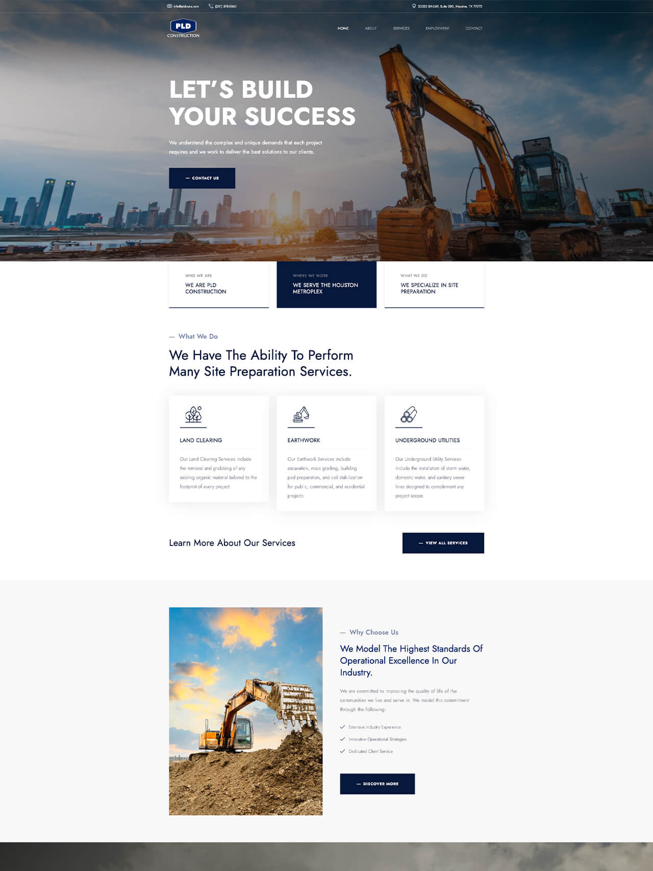 PLD Construction Website