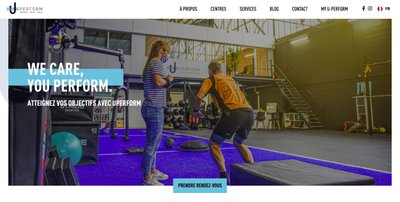 Uperform website, crafted by Artimon Digital