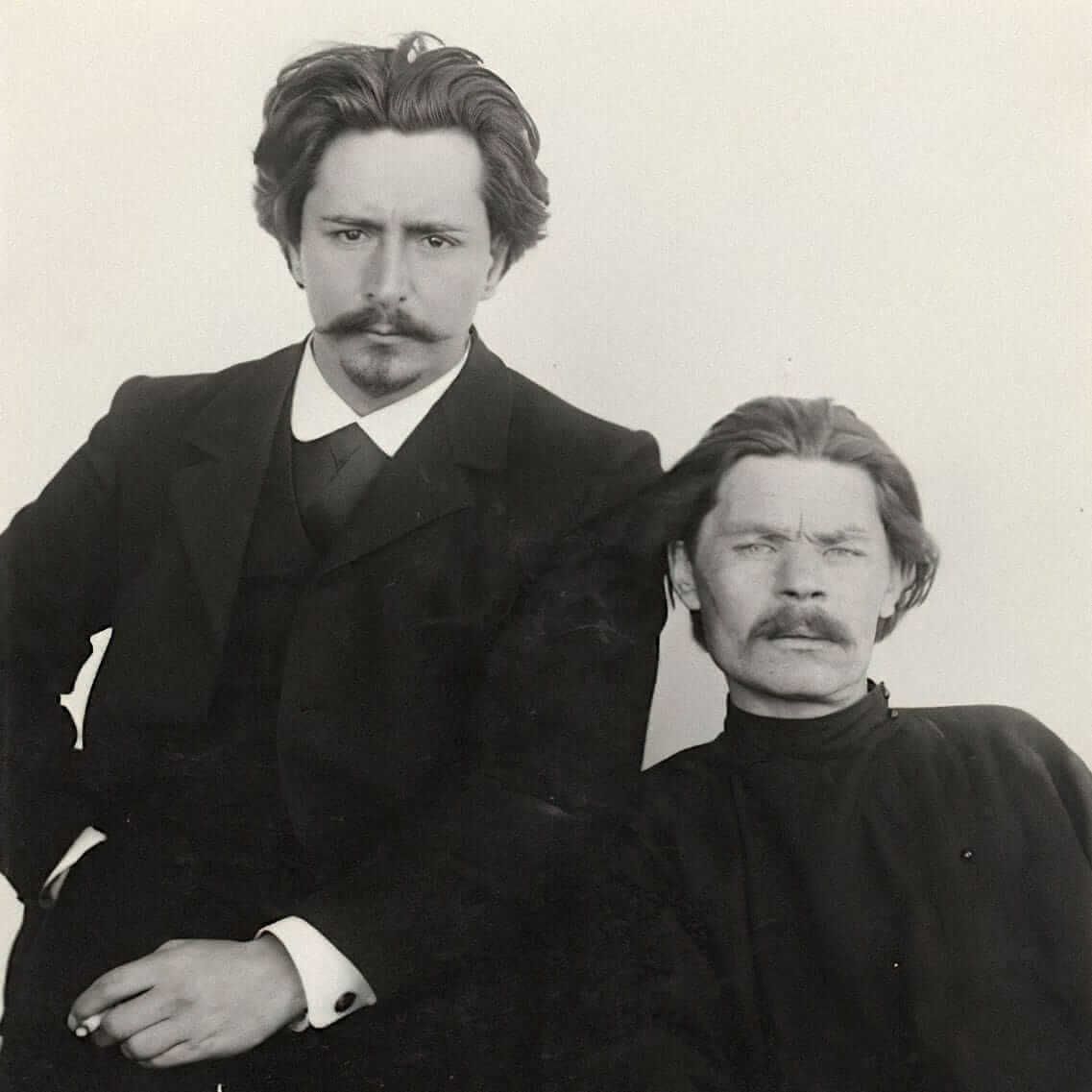 Леонид Андреев и Максим Горький. Фото: biografii.net