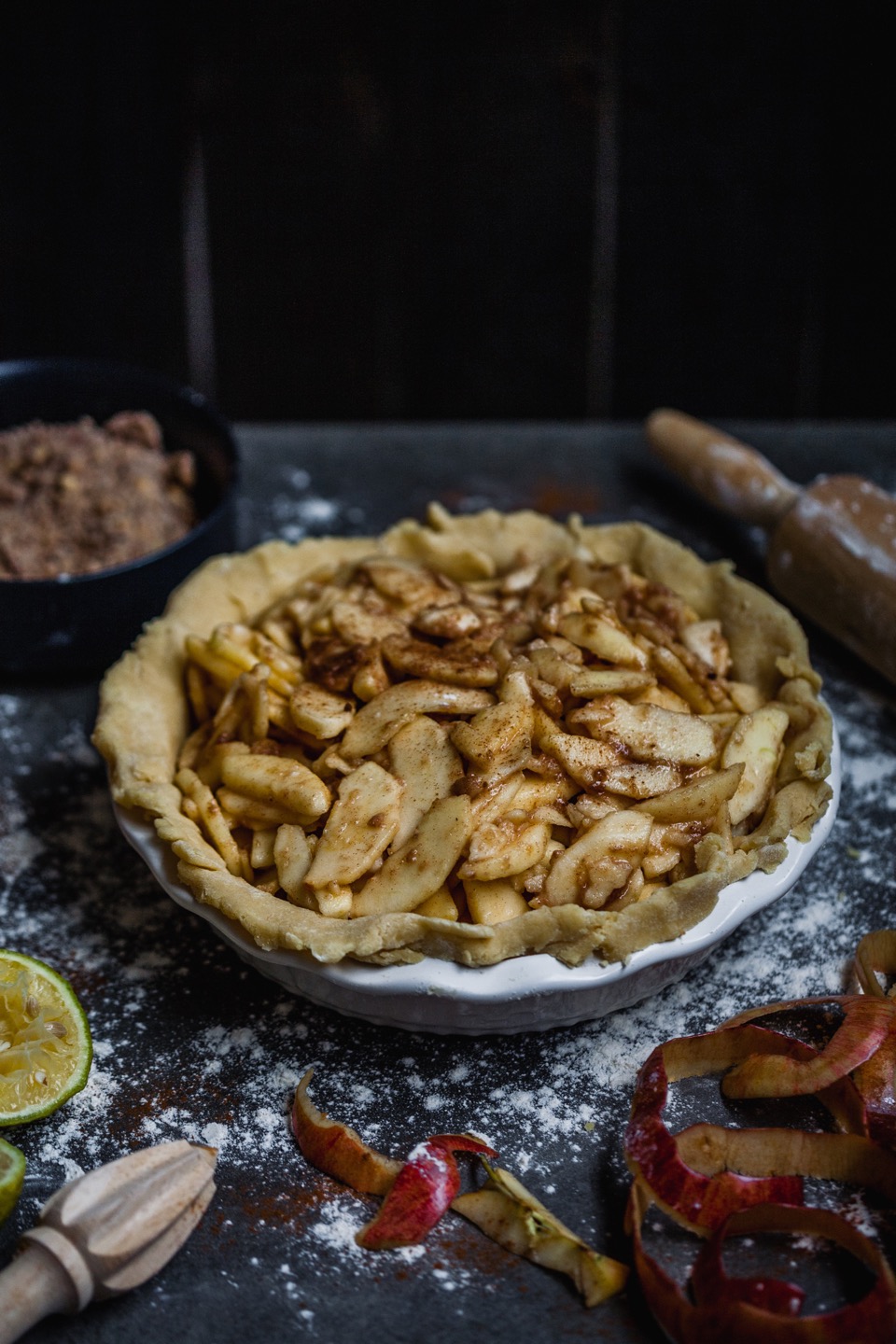 Dutch Apple Pie With A Cheddar Cheese Crust | Olive & Mango