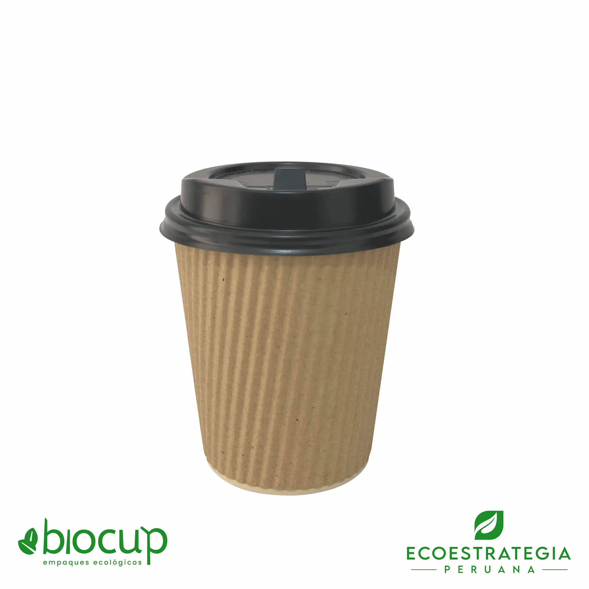 Este vaso biodegradable es un vaso corrugado de 8oz hecho de bambú. Vaso descartables con gramaje ideal, cotiza tus vasos para café, vaso para helados y más