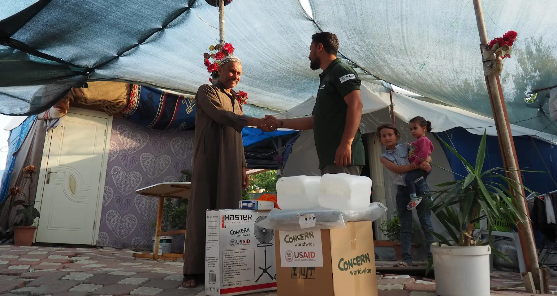 Concern distribution of USAID earthquake relief supplies in Türkiye
