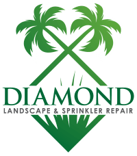 diamond landscape and sprinkler repair company logo