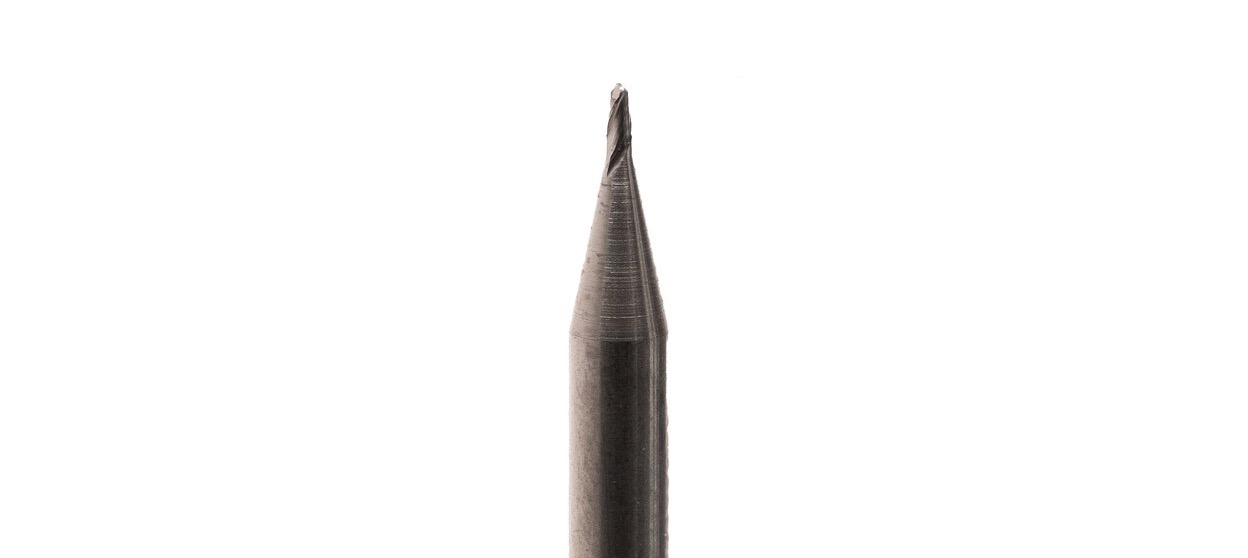 Small ball end mill for engraving