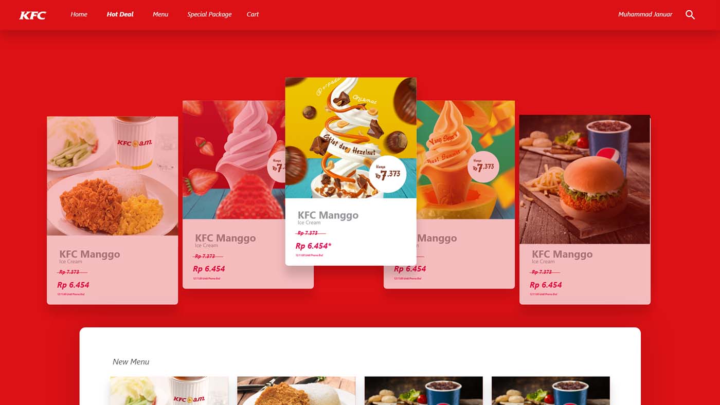 KFC Delivery Web Apps