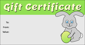 Gift Certificate Template Easter 02