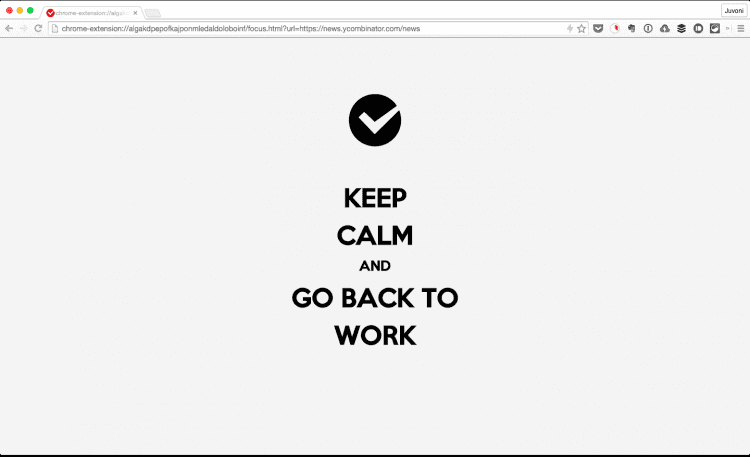 Keep Calm and Go Back to Work