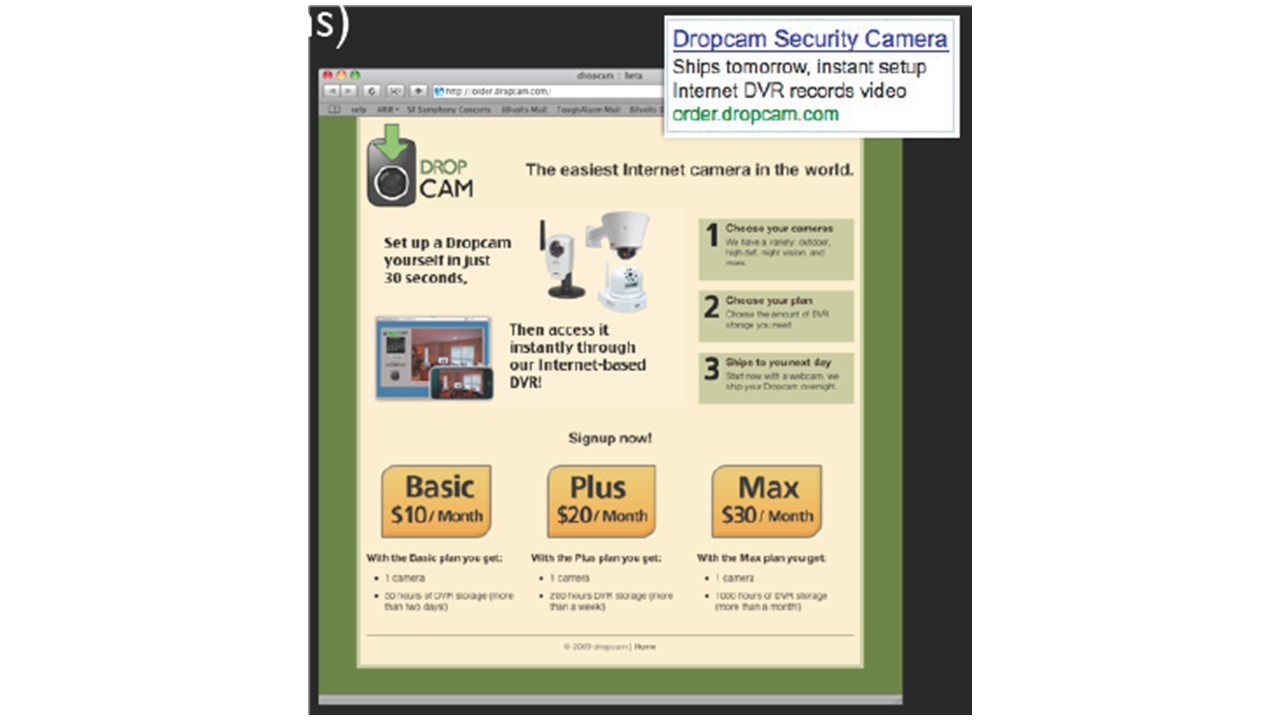 Dropcam website of security camera