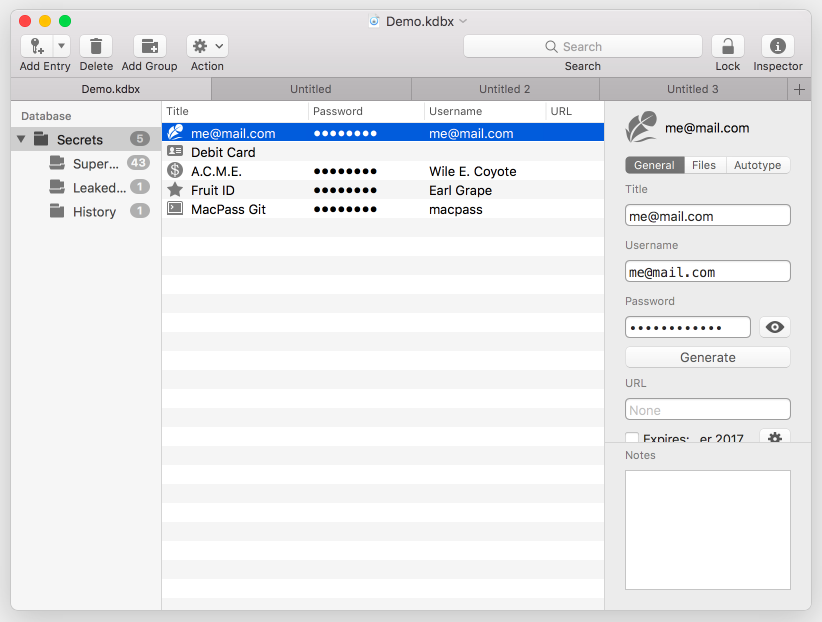 MacPass Screenshot