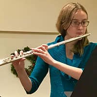 girl on flute