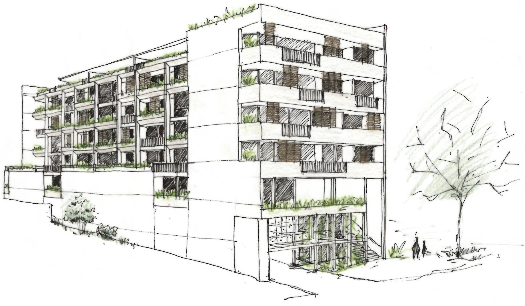 Apartment Building Sketch
