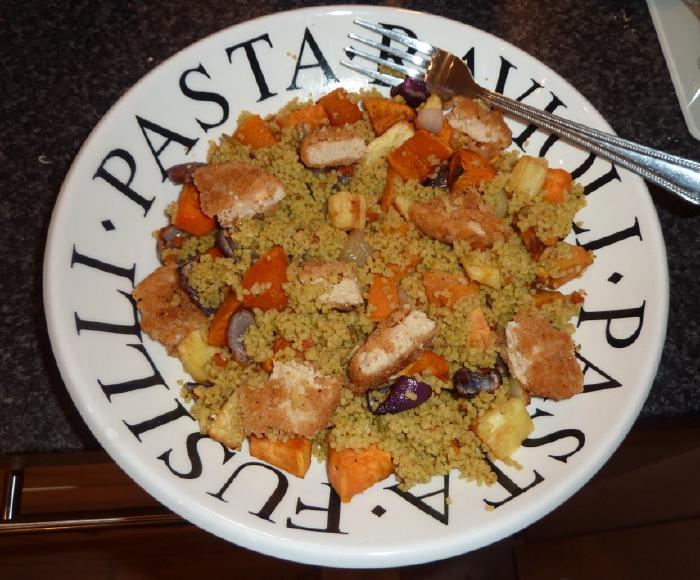 Cous cous and roasted veg