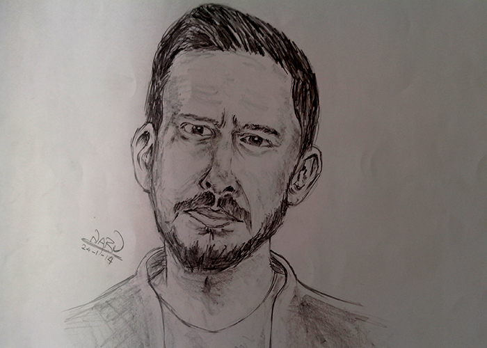 Sketch of Mike Sinoda