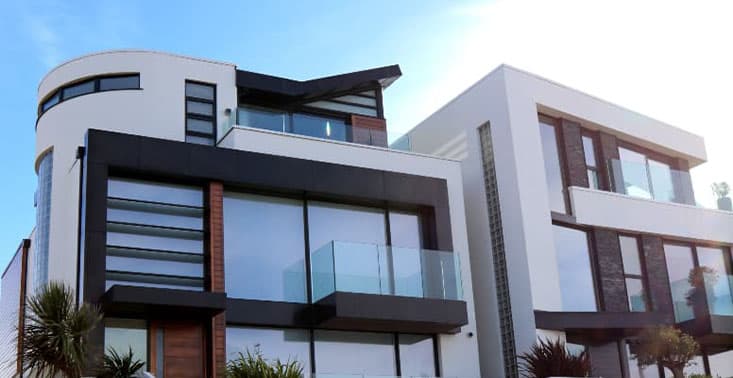 Una casa moderna grande