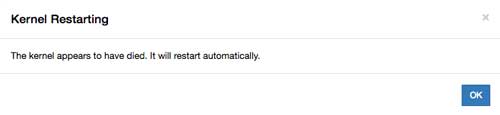 Jupyter Notebooks killed process