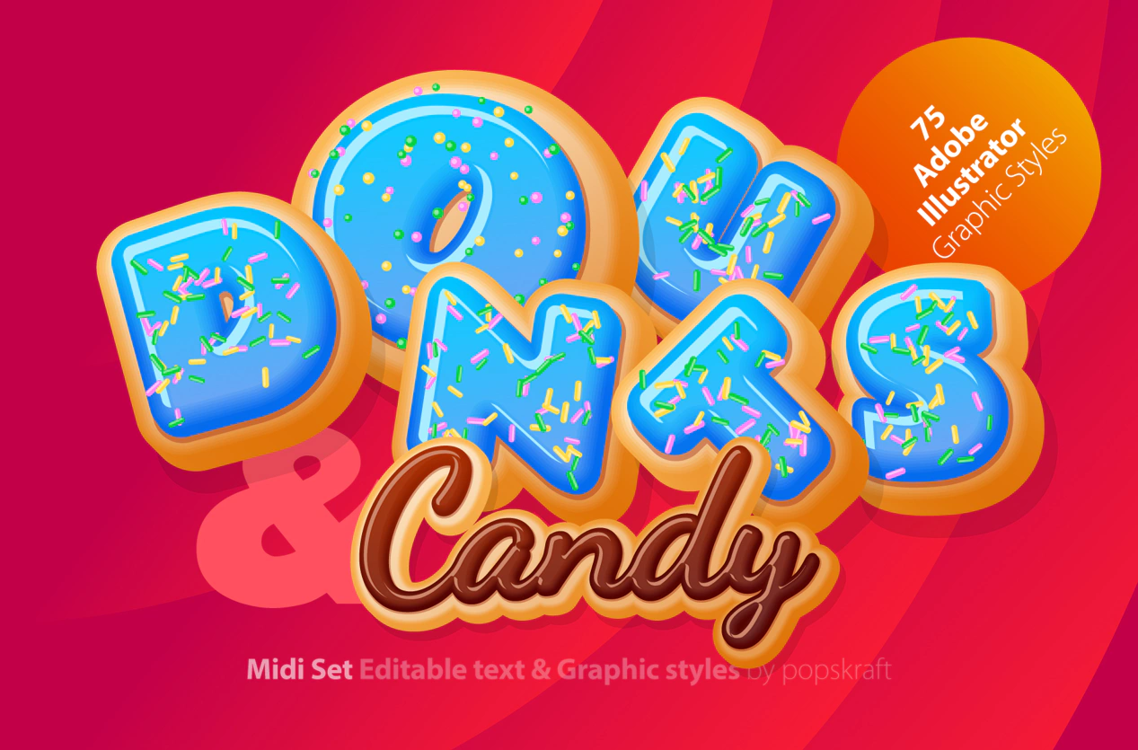 Donuts Adobe Illustrator Graphic style images/donuts_1_cover.jpg