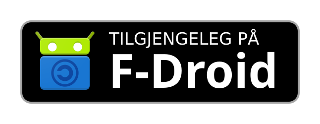 Tilgjengeleg for Android på F-Droid