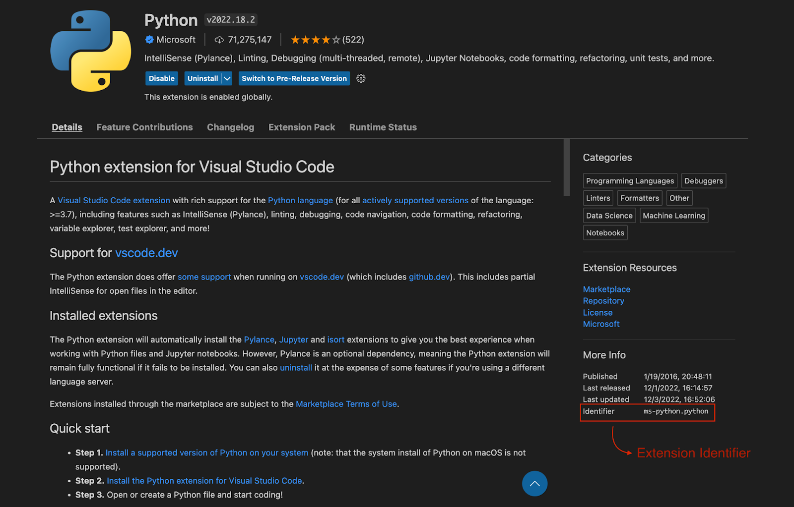 download python extension vscode 3