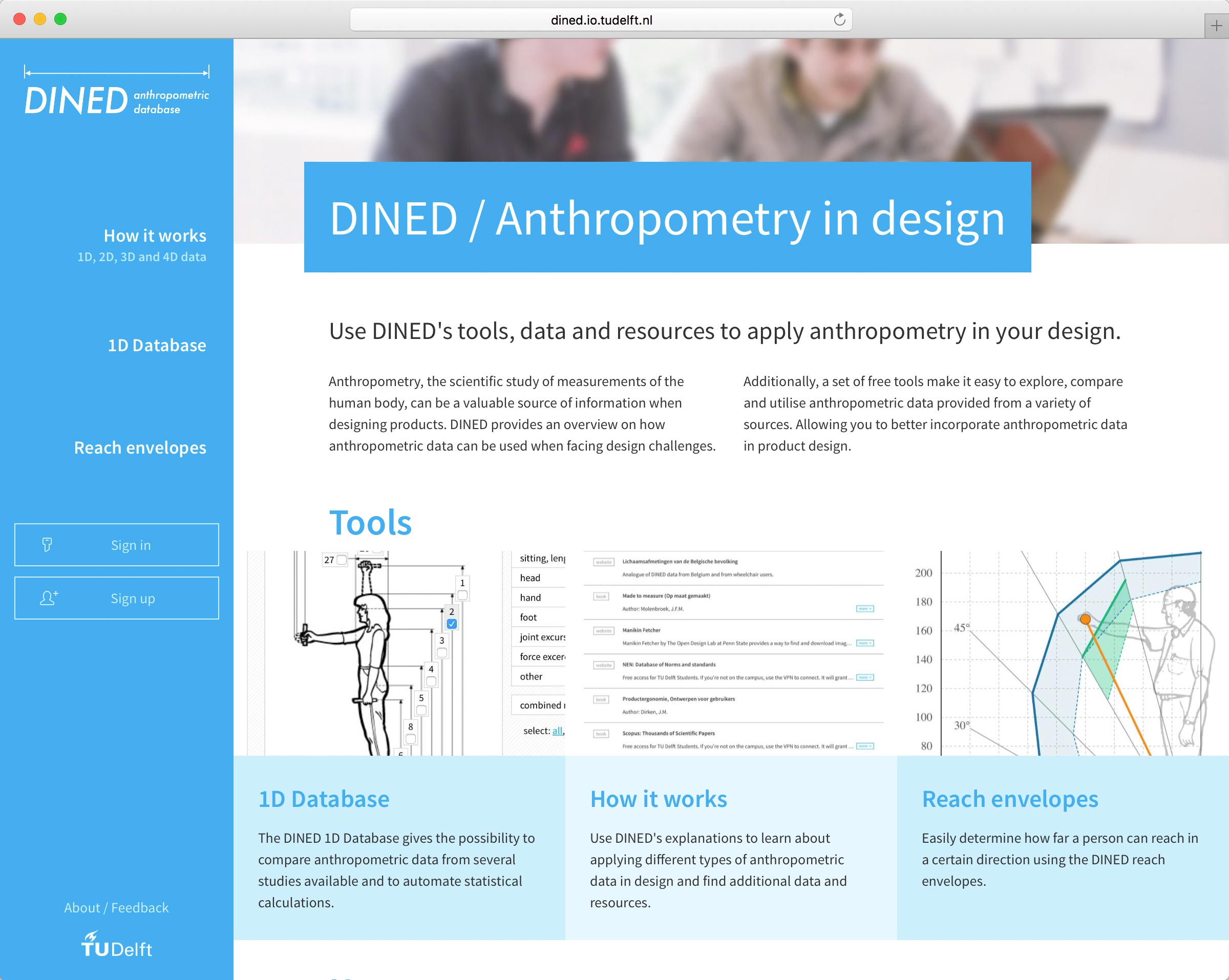 dined.io.tudelft.nl home page