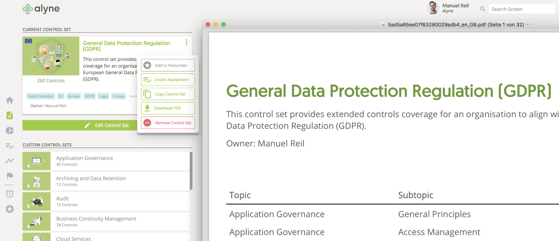 Control Set PDFs Control Set PDFs