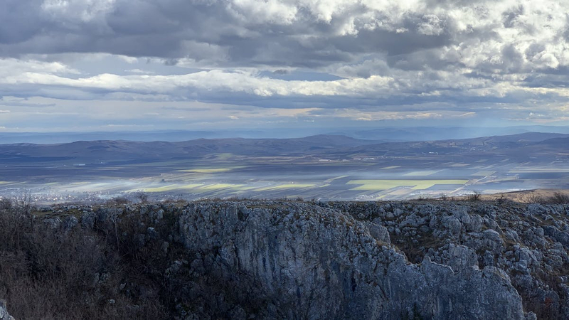 Vedere spre Turda de pe Cheile Turzii