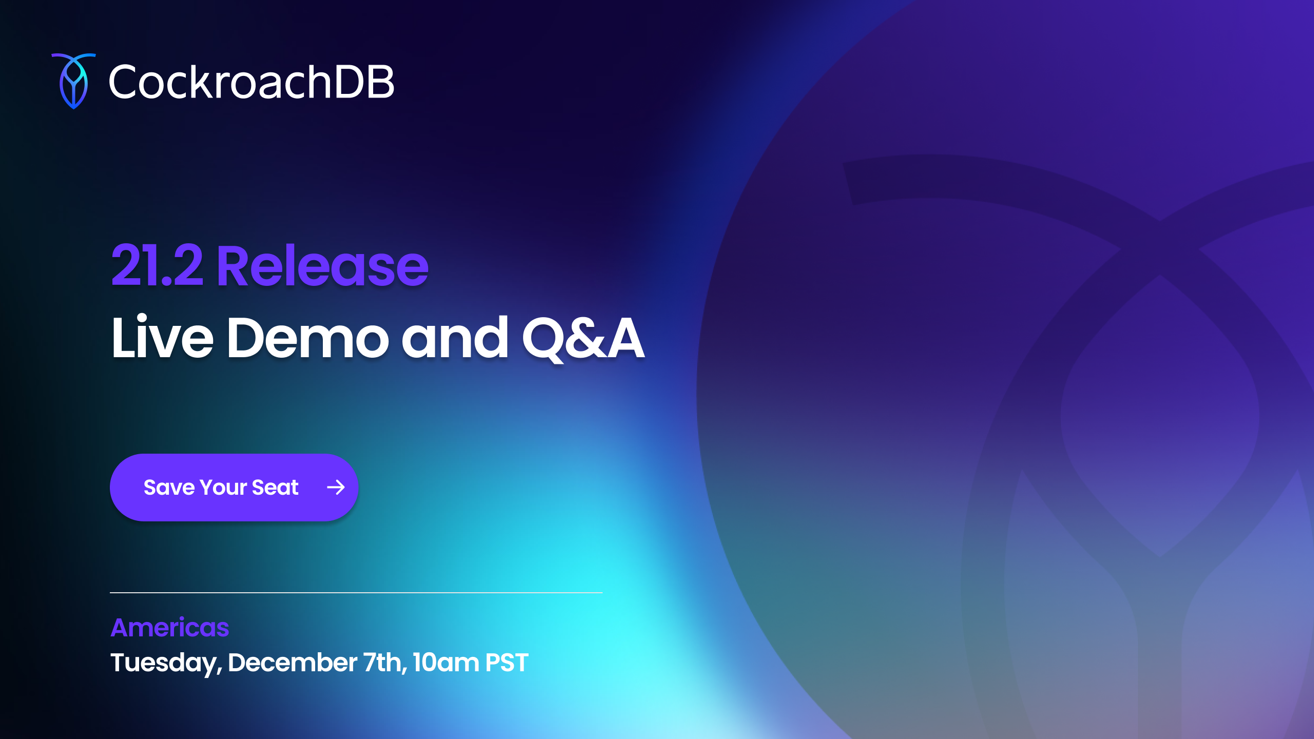 CockroachDB 21.2 Release: Live Demo and Q&A