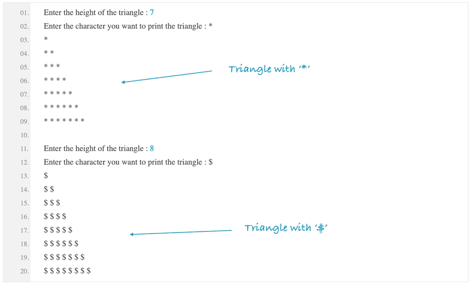 right angle triangle program in python assignment expert