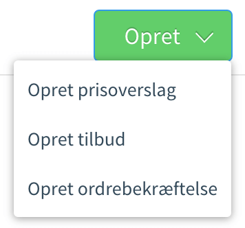 Tilbudsmodulets funktioner