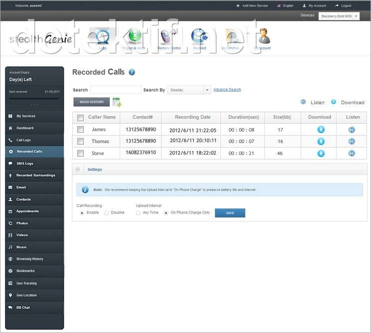 penyadap panggilan suara dengan software stealthgenie