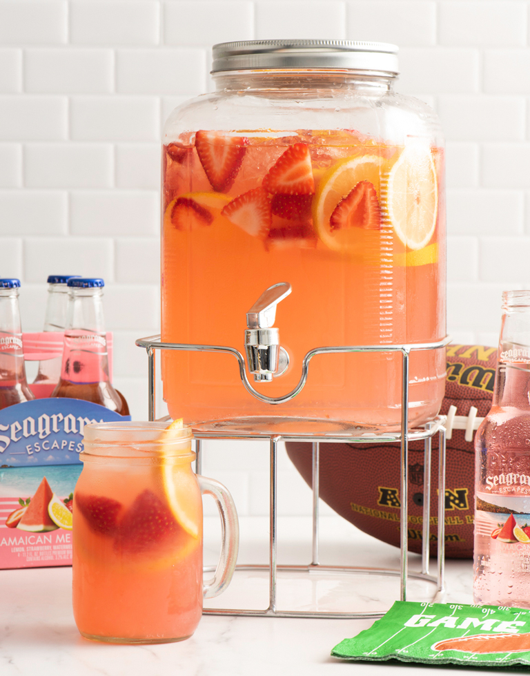 Jamaican Me Happy Tailgating Pink Punch Recipe Image