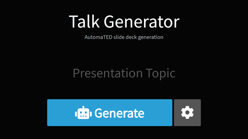 Screenshot of talkgenerator.com