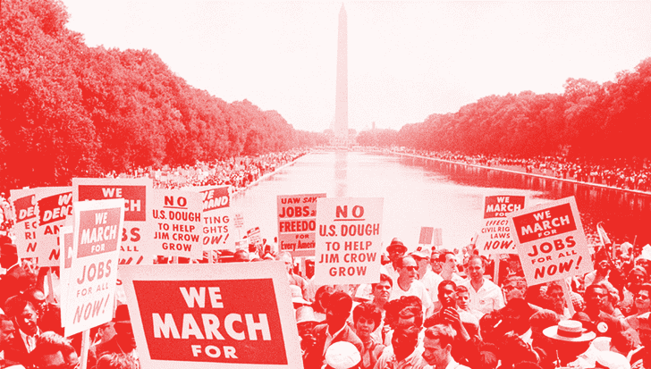 From the 1963 March on Washington for Jobs and Freedom.