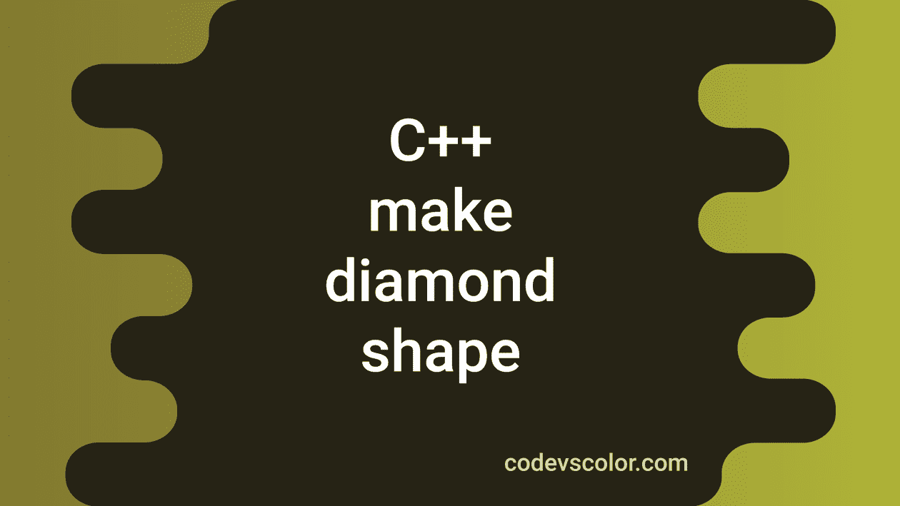 c-program-to-print-a-diamond-shape-star-pattern-codevscolor