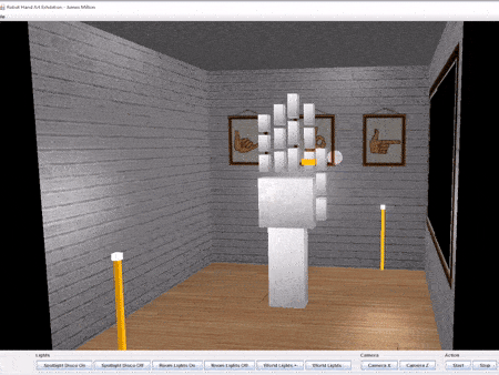 Java OpenGL Virtual Art Exhibition