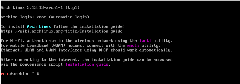 How to install Linux with Arch Linux installer