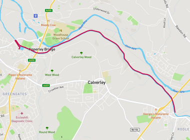 Calverley Canal Canter 10km map