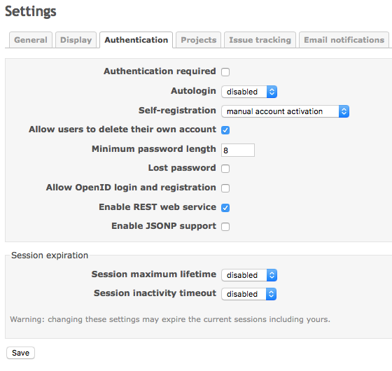 Redmine Enable REST Stage 3