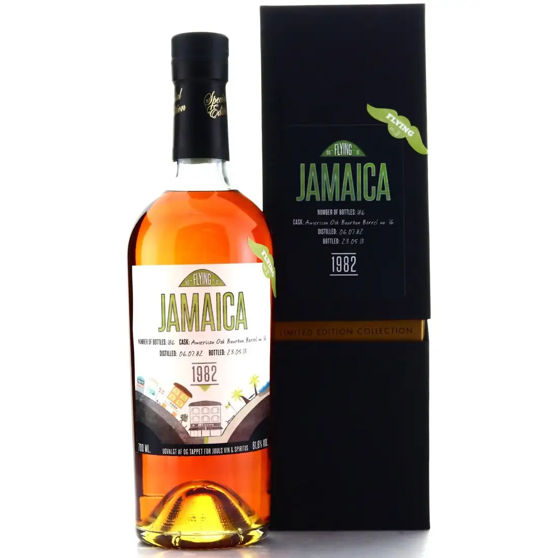 Image of the front of the bottle of the rum Jamaica Flying No. 11