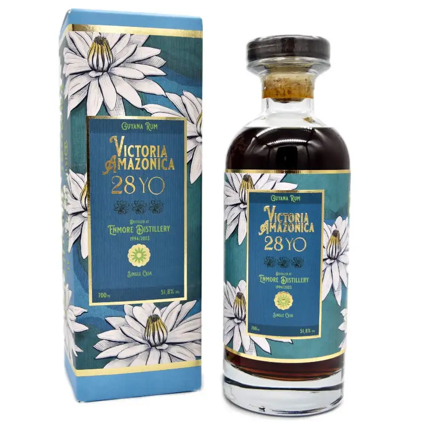 Image of the front of the bottle of the rum Floral Rum Series Victoria Amazonica (Catawiki) REV