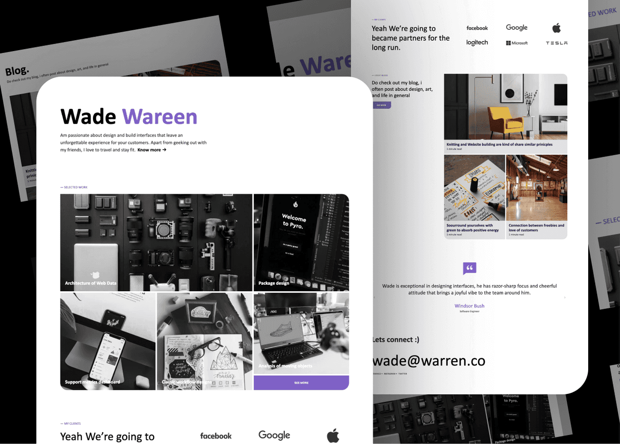 Dark Portfolio Theme • Stackrole