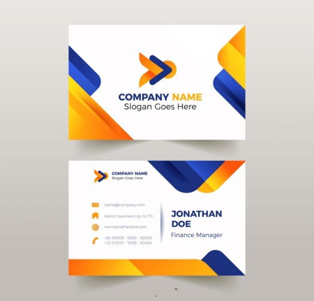 sample business card