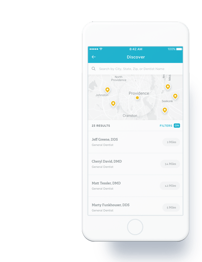Delta Dental user interface