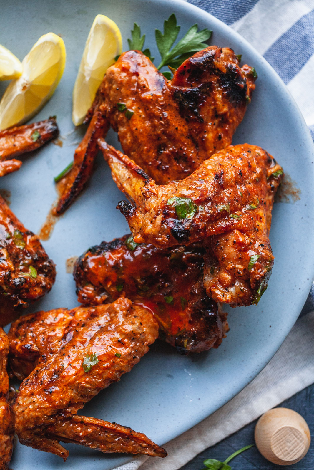 Grilled Party Wings With Cholula Butter