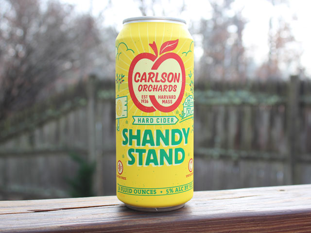 Shandy Stand, a Hard Cider brewed by Carlson Orchards