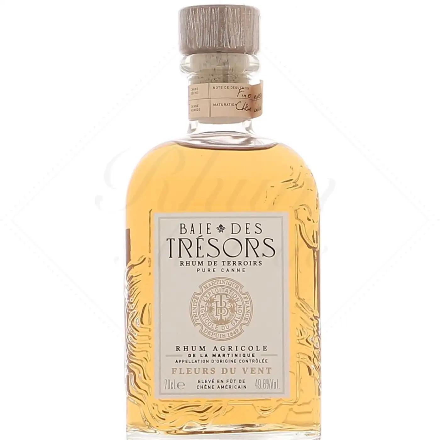 Image of the front of the bottle of the rum Fleurs du Vent